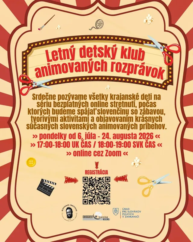 Letný klub animovaných rozprávok pre deti
