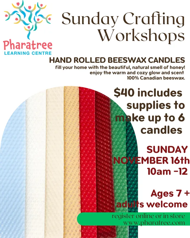 Beeswax Candle Rolling Workshop