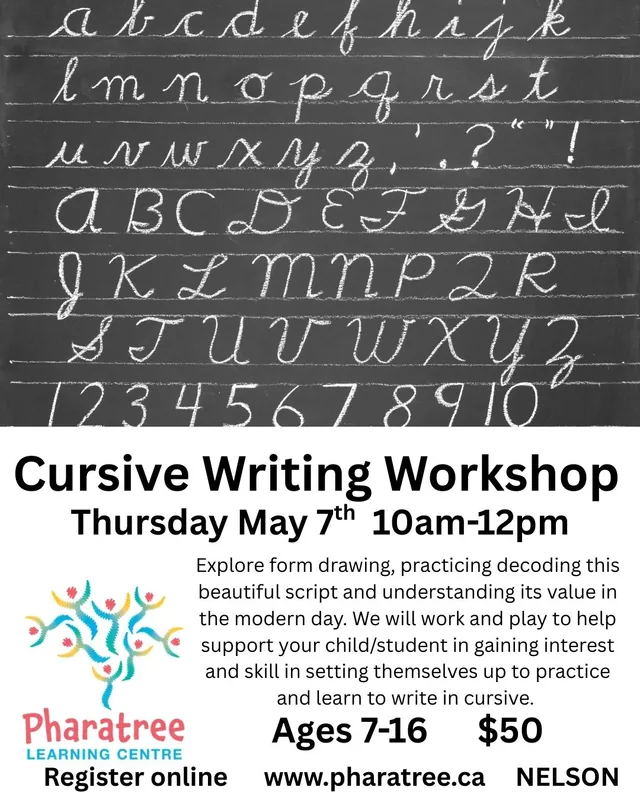 Intro to Cursive Writing Workshop