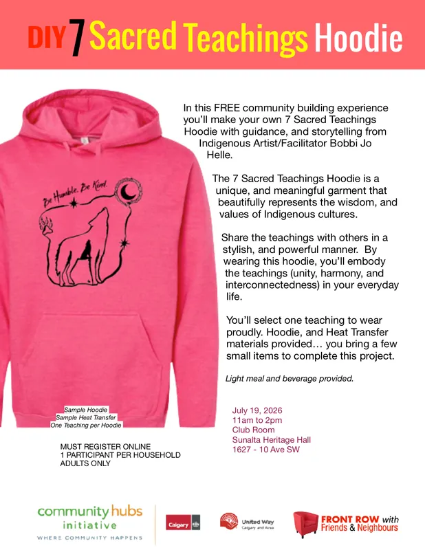 DIY 7 Sacred Teachings Hoodie