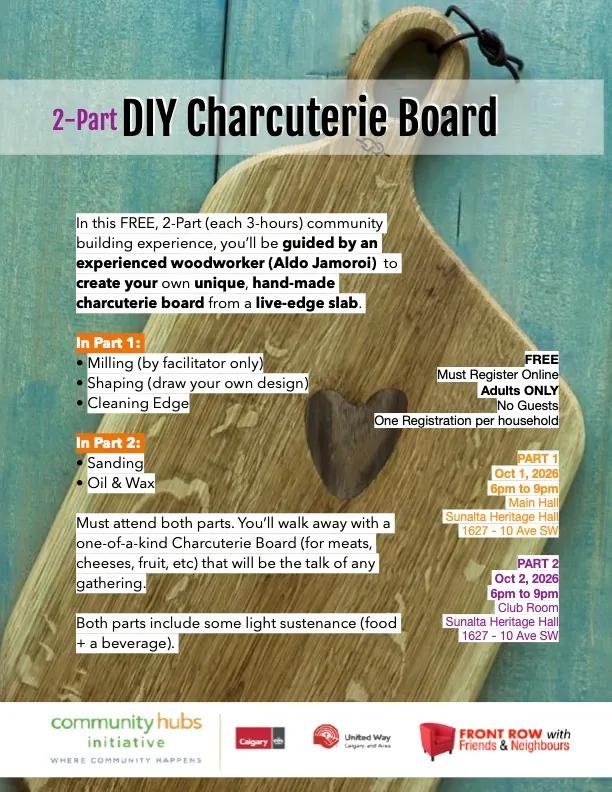 2-Part DIY Charcuterie Board (Part 1 Oct 1, Part 2 Oct 2)