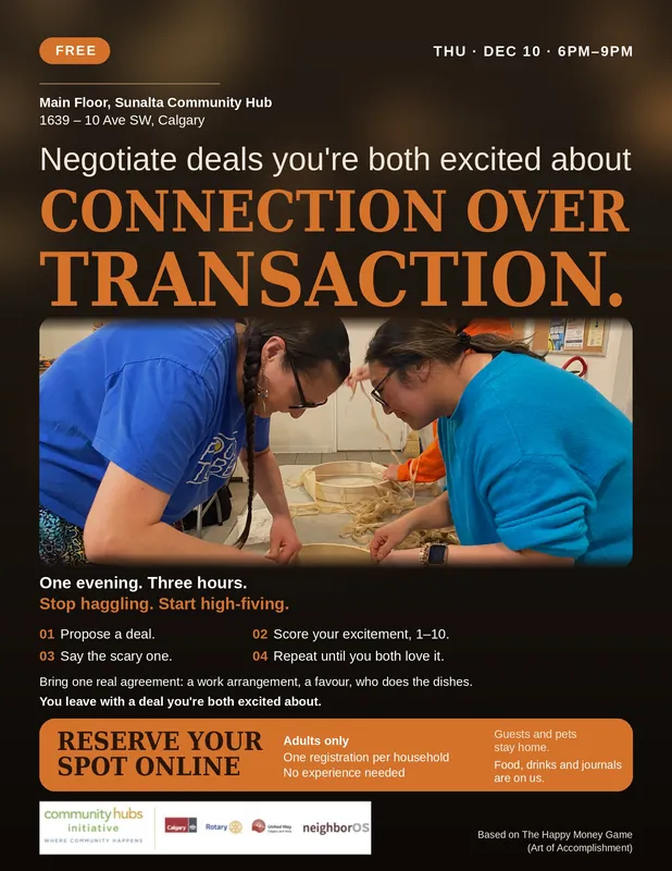 Connection vs. Transaction -- Stop Haggling, Start Playing