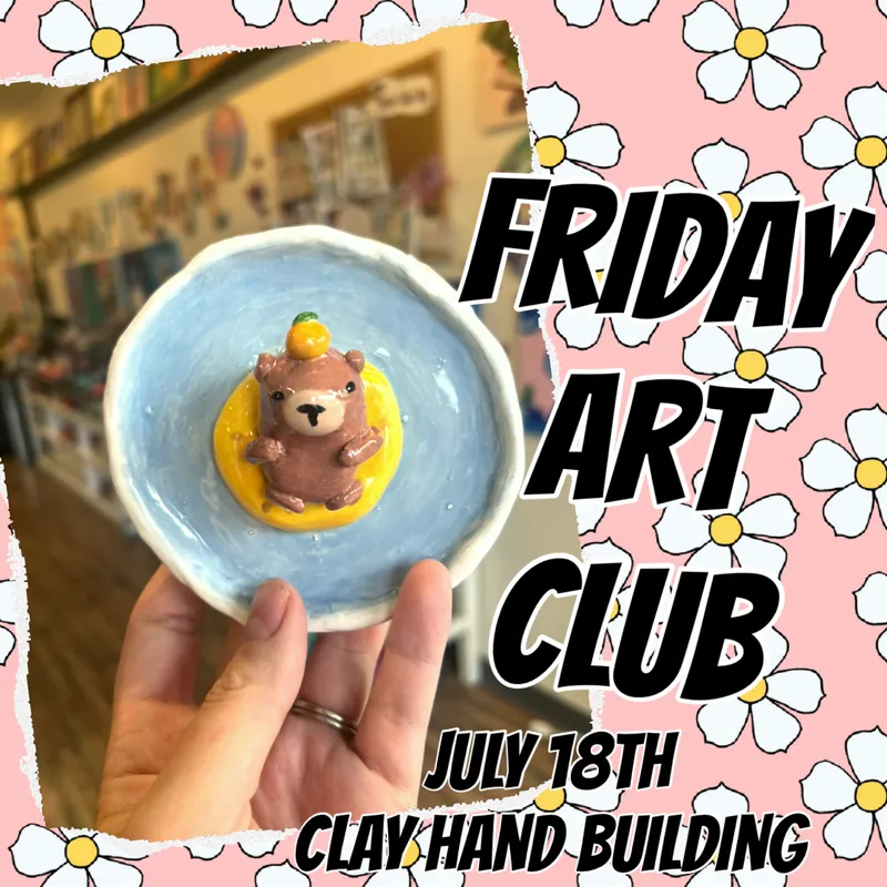 Friday Afternoon Art Club - Clay capybara Handbuilding