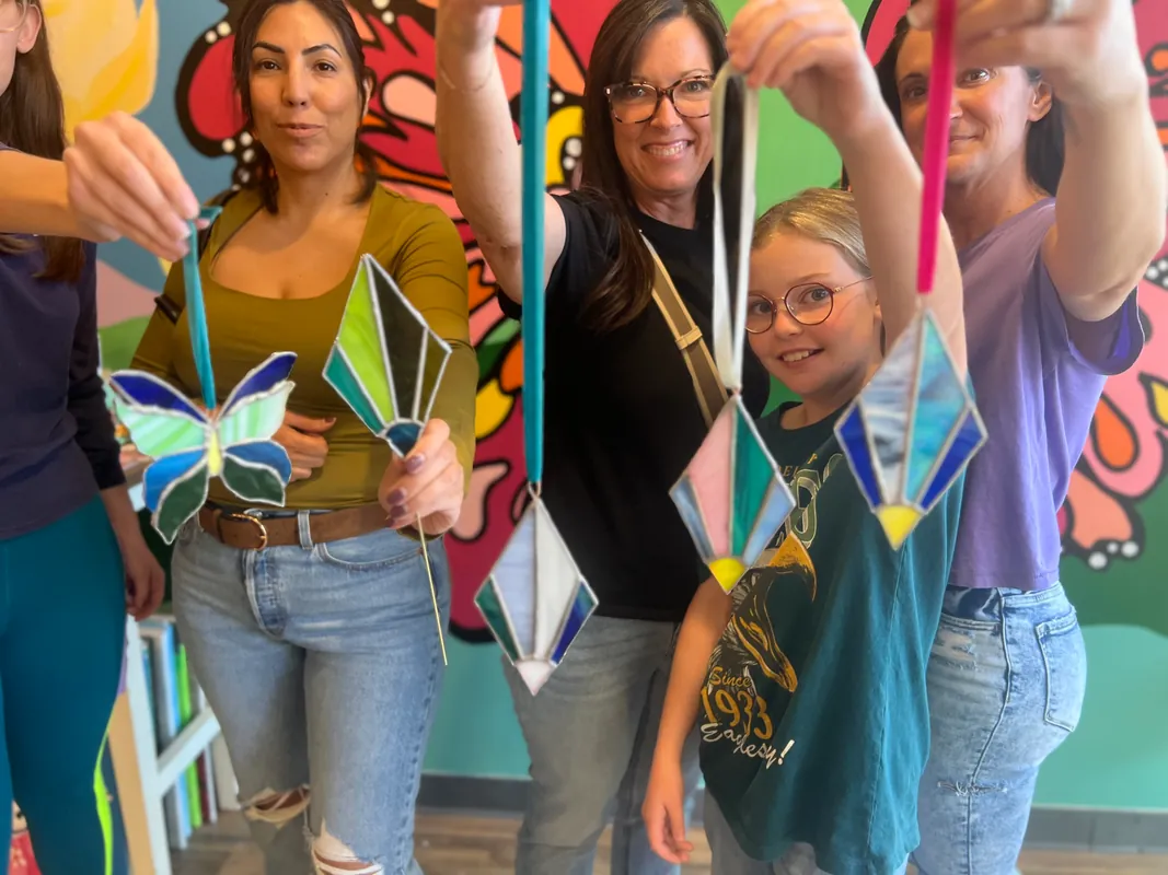 Adult and Teen Intro to Stained Glass class