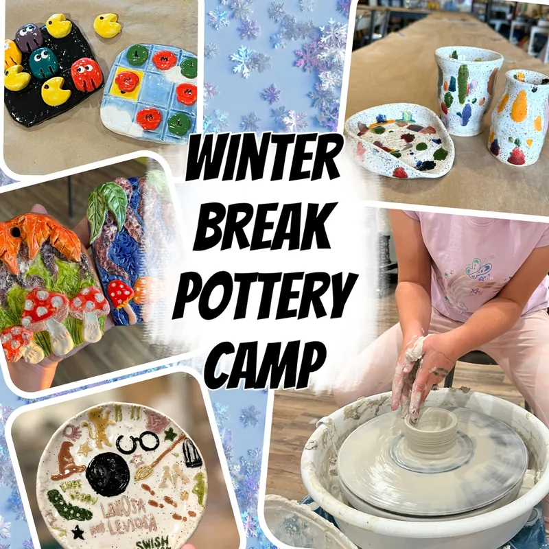 Winter Break Ceramics and Pottery Wheel Camp ages 8-16)