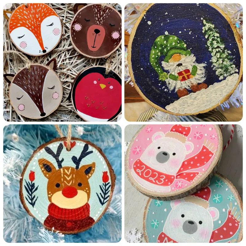 Iron horse Elementary Fund Raiser- Wood Ornament Painting