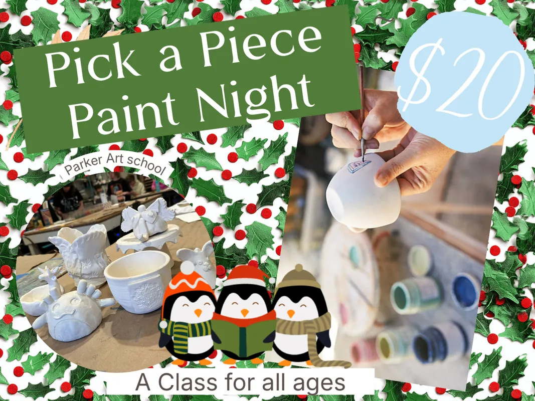 Family Pick a Piece Paint Night - Hand-built Clay and Pottery