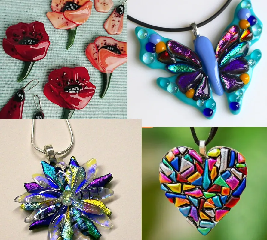 Family Friendly Glass fusion necklace class