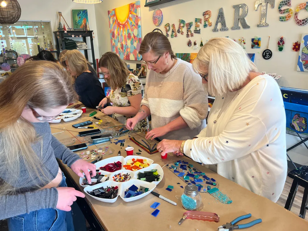 Valentines Glass fusion charcuterie board class