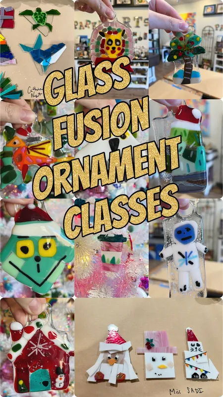 Dorian’s Private event glass ornaments 13 people