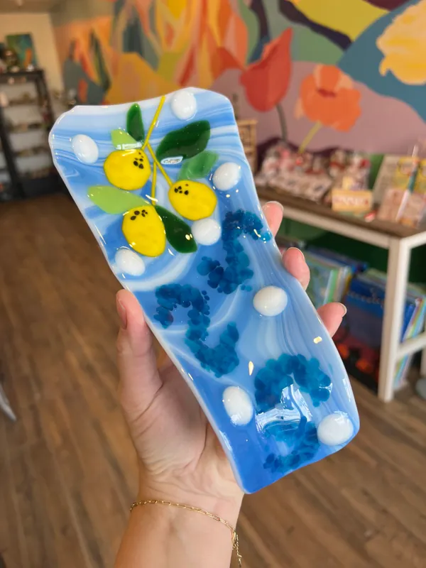 Slump Glass Fusion class - Spoon Rest/Candle Holders/Trinket Trays