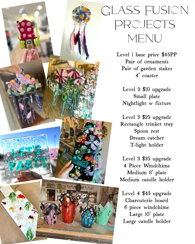 Private event glass fusion