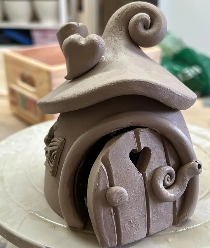 Friday Afternoon Art Club - Clay Handbuilding fairy houses