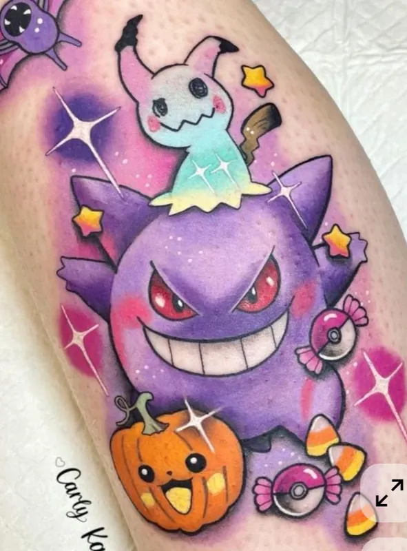 Pokémon and Pizza Party Paint Gengar & Mimikyu