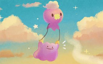 Pokémon and Pizza Party Paint Drifloon & Ditto (Pokopia)