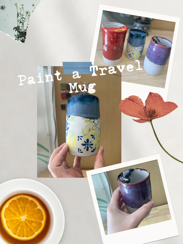Adults Painting Class~ Wheel Thrown Travel Mugs