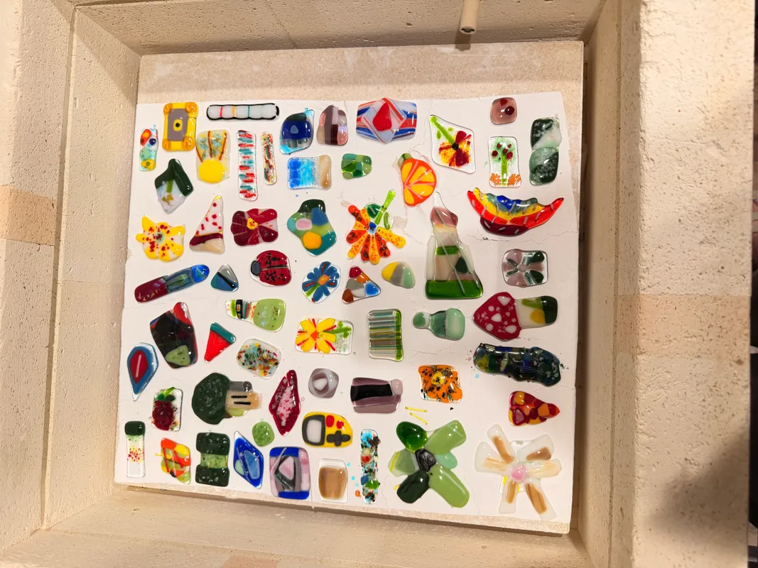 Family Glass fusion necklace class