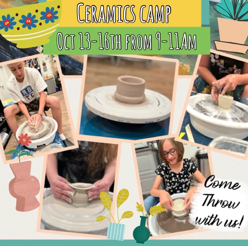 Fall Break Pottery and Ceramics Camp (ages 8+)