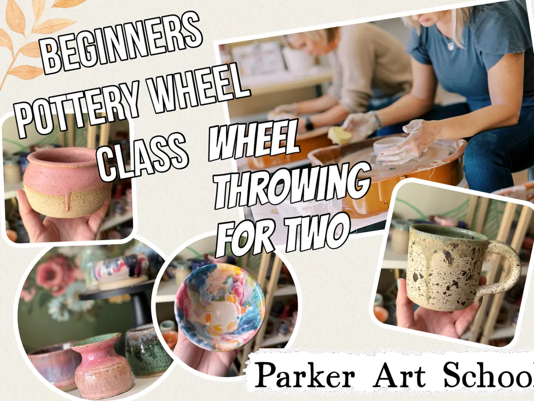 Mom and Me Wheel Class - Clay Pottery Throwing For Two