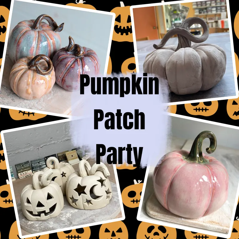 Family Pumpkin Party- Clay Hand Building Class