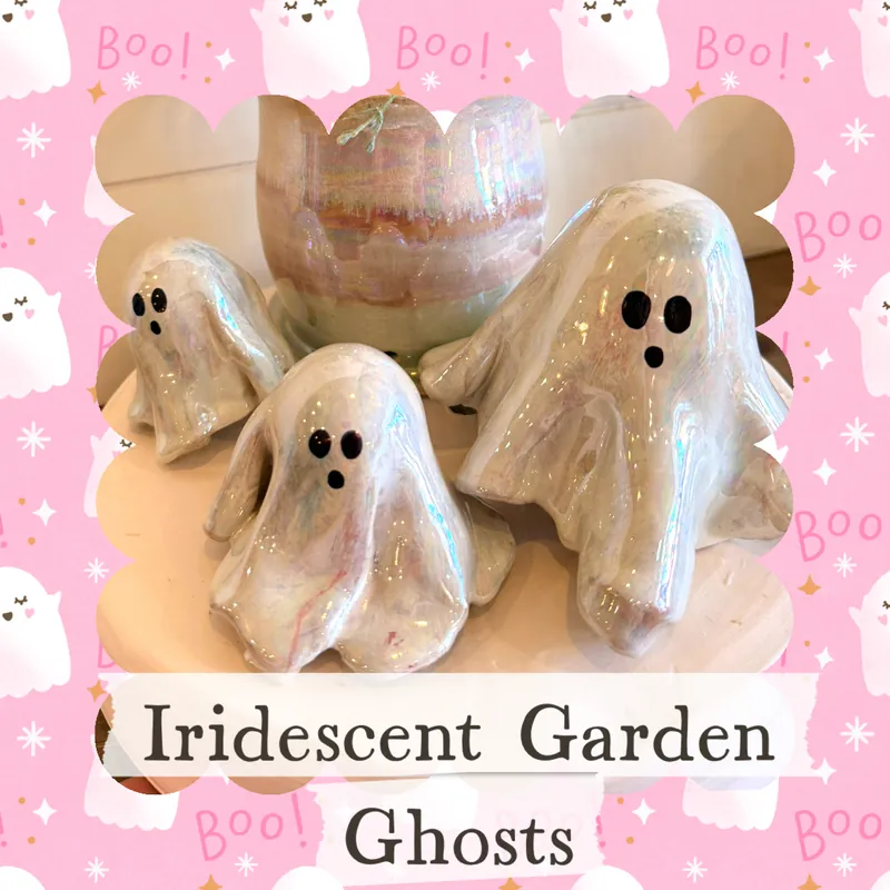 Family Iridescent Garden Ghosts- Clay Hand Building Class