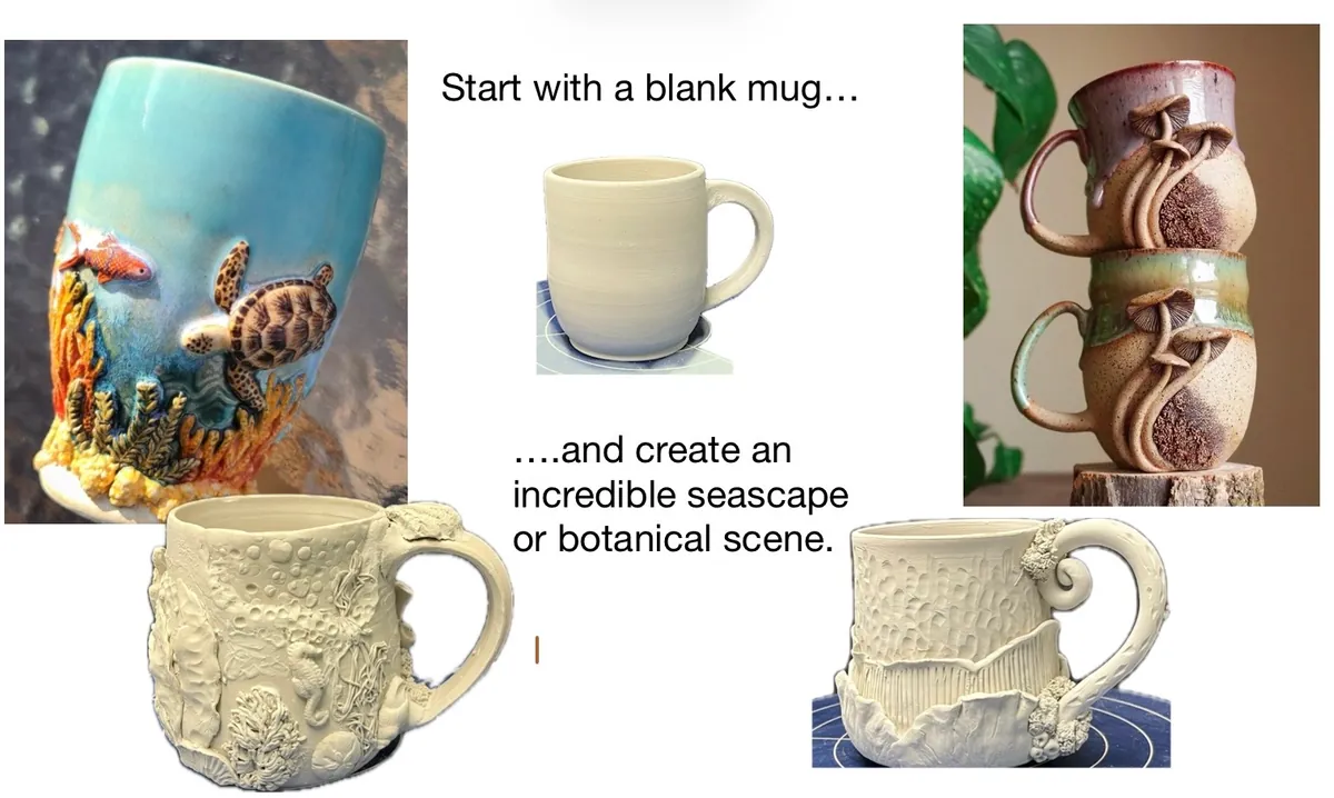 Appliqué Texture Mug