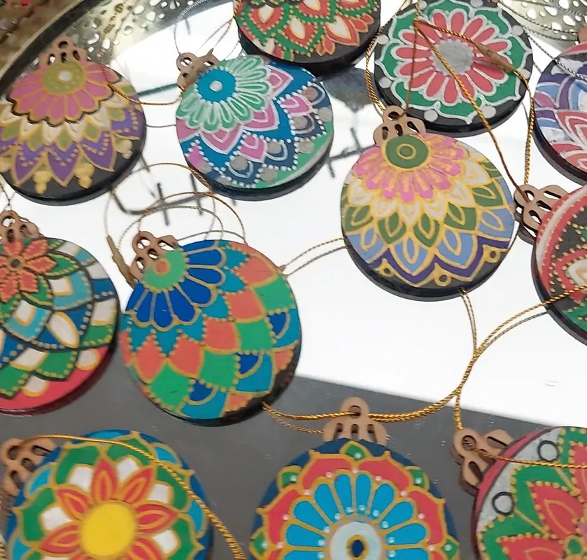 Holiday Mandala tree decorations - all levels