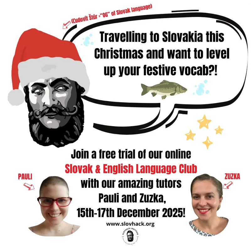 FREE CHRISTMAS ZOOM TRIALS OF SLOVAK/ENGLISH CLUB FOR ADULTS (December 2025)