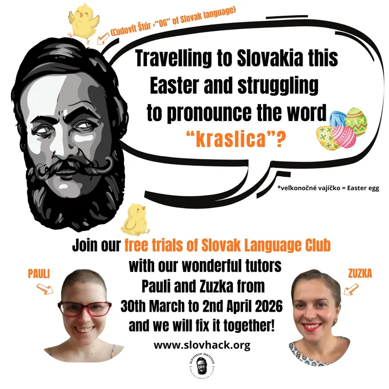 FREE ZOOM TRIAL OF SLOVAK CLUB FOR ADULTS (Tuesday; Non-Slavic; 18:30–19:30 CET // 17:30–18:30 UK)