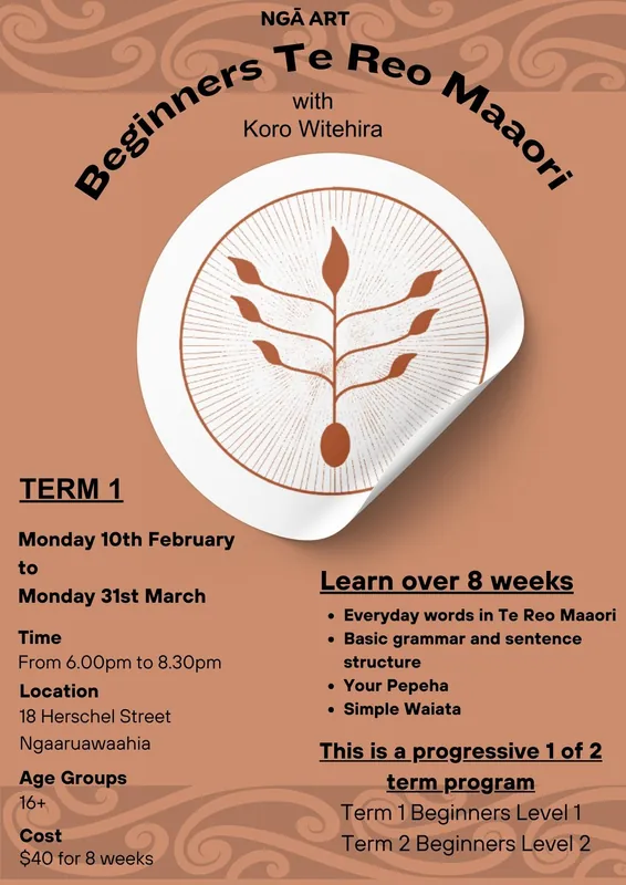Beginners Te Reo Maaori