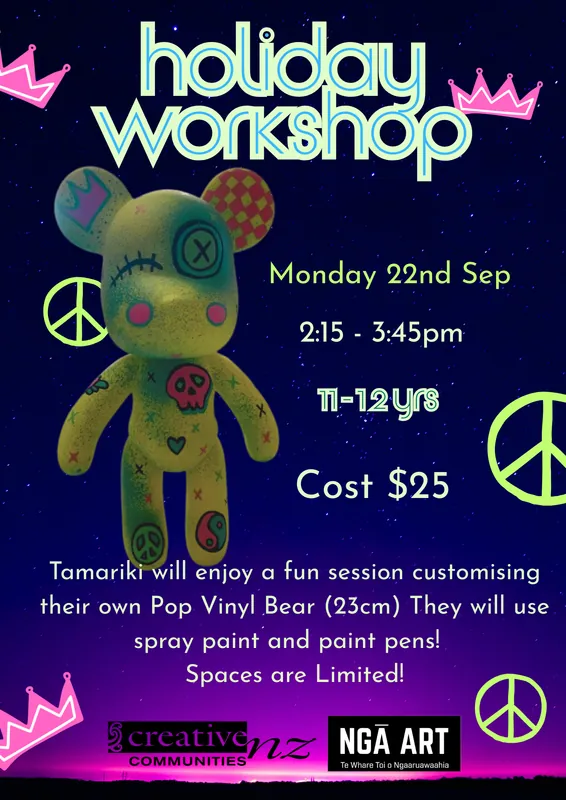 Holiday Workshop 11 - 12 yrs 🐻 Pop Vinyl Bears