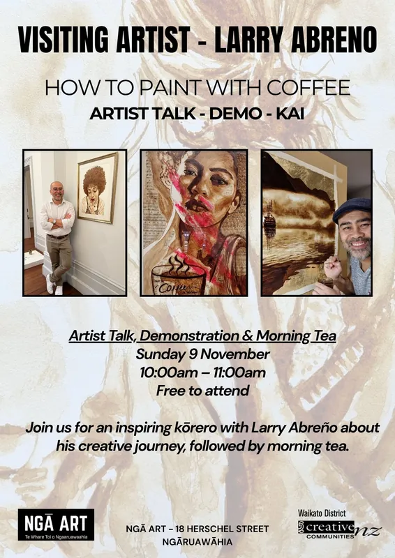 Visiting Artist - Artist Talk, Demonstration & Morning Tea with Larry Abreño
