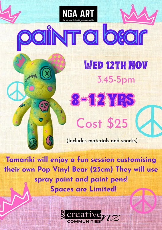 Workshop 8-12 yrs 🐻 Paint a Bear