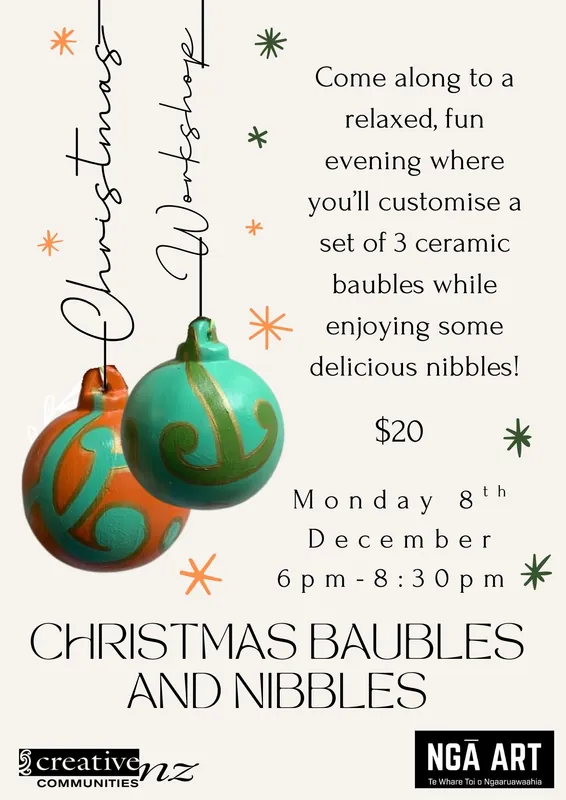 Christmas Baubles and Nibbles -   Christmas Festival Workshop