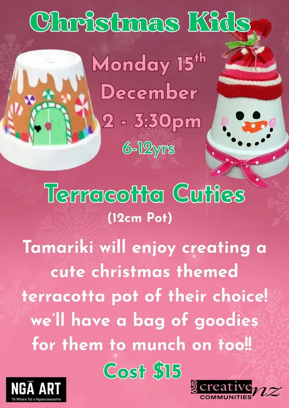 Christmas Kids -  Terracotta Cuties Workshop 6-12 years