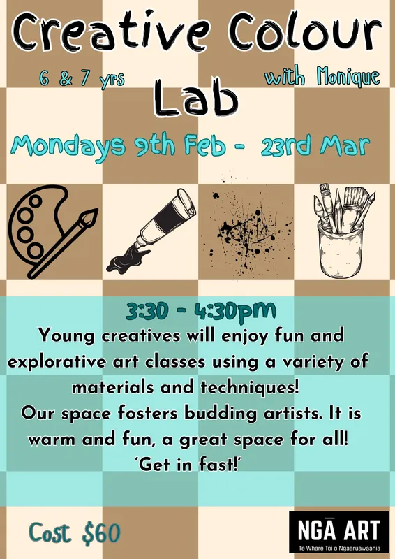 Creative Colour Lab with Monique  6 & 7 yrs Term 1 2026