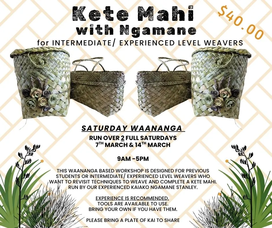 Kete Mahi Waananga with Ngamane