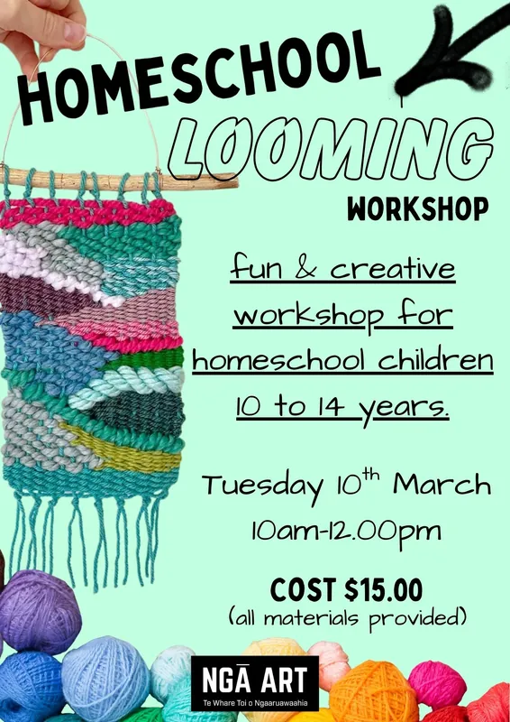 Homeschoolers Looming Workshop for 10 -14 years