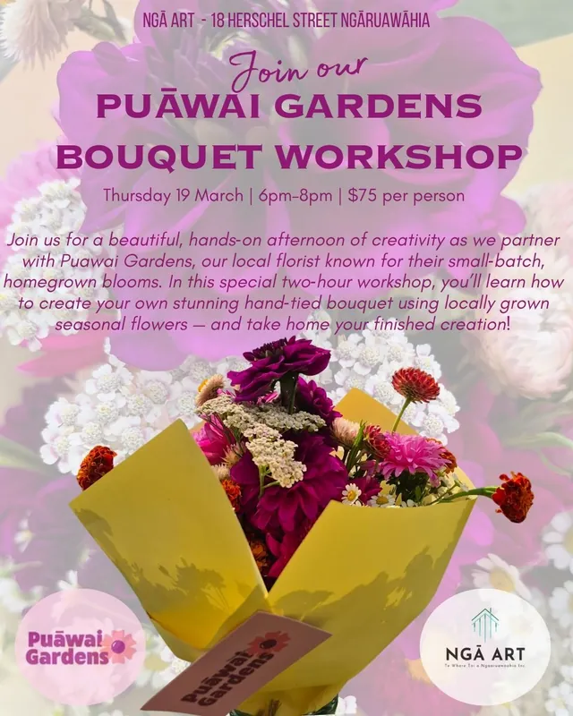 Puāwai Gardens Bouquet Workshop
