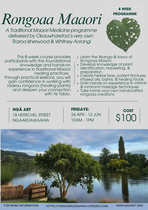 Rongoaa Maaori- 8 week course - Term 2 2026