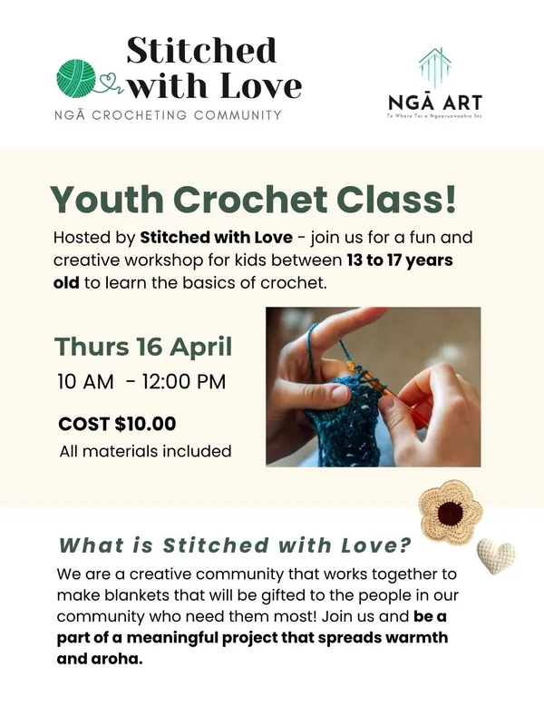 Stitched With Love - Youth Crochet Class