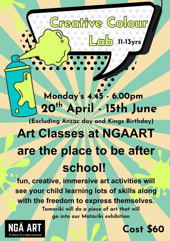 Creative Colour Lab with Monique  11 - 13 yr olds Term 1 2026
