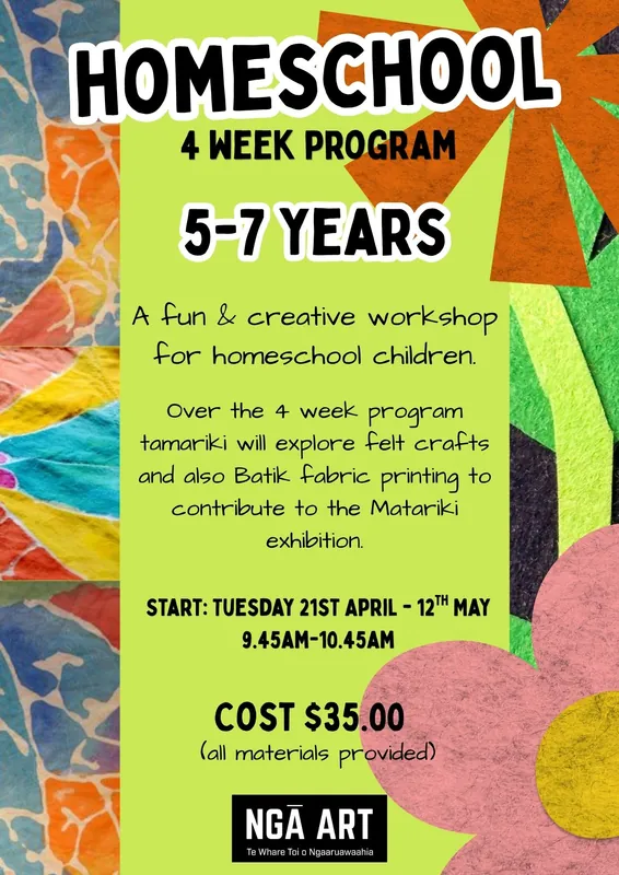 Homeschool 4 Week Program 5-7yr olds