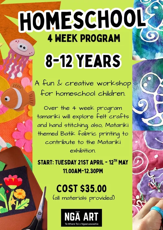 Homeschool 4 Week Program 8-12yr olds