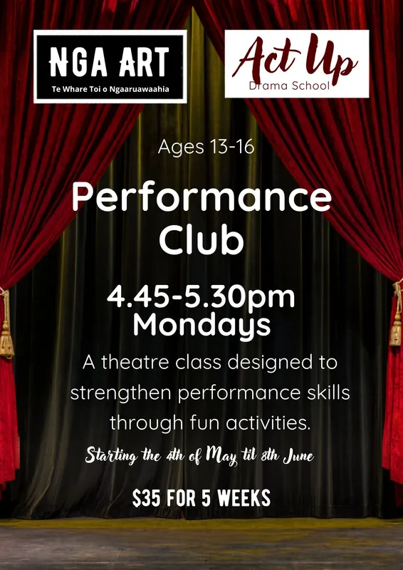 Performance Club for Teens 13 to 16 years Term 2 2026