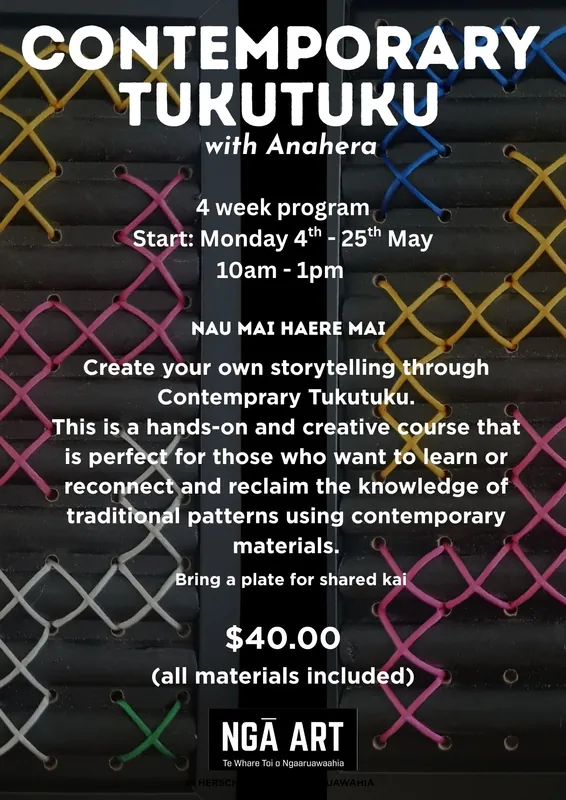 Contemporary Tukutuku with Anahera