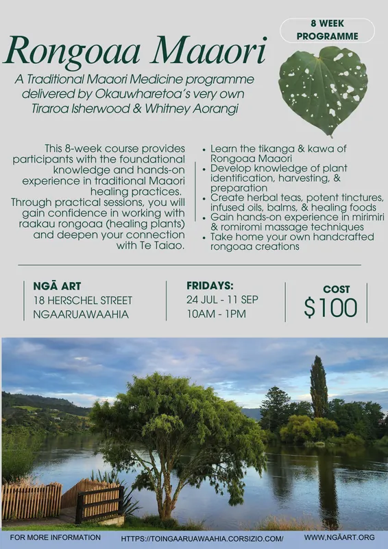 Rongoaa Maaori- 8 week course - Term 3 2026
