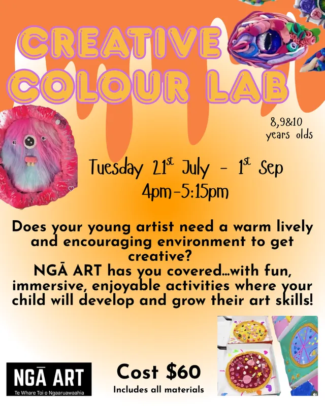 Creative Colour Lab with Monique 8, 9 &10yrs Term 3 2026