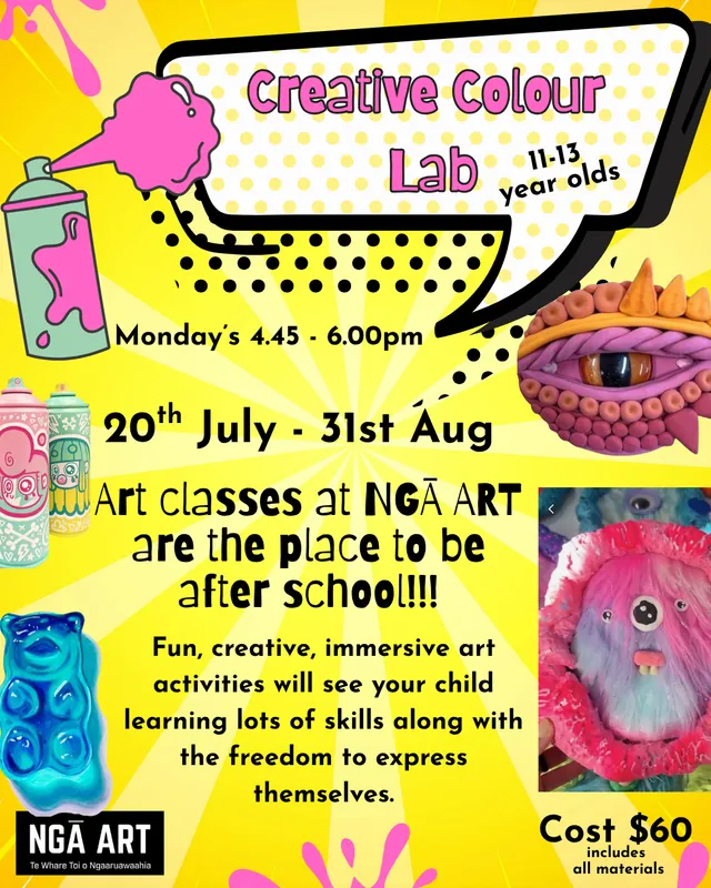 Creative Colour Lab with Monique  11 - 13 yr olds Term 3 2026