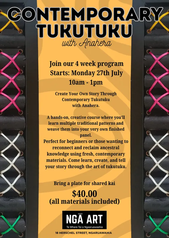 Contemporary Tukutuku with Anahera - Term 3